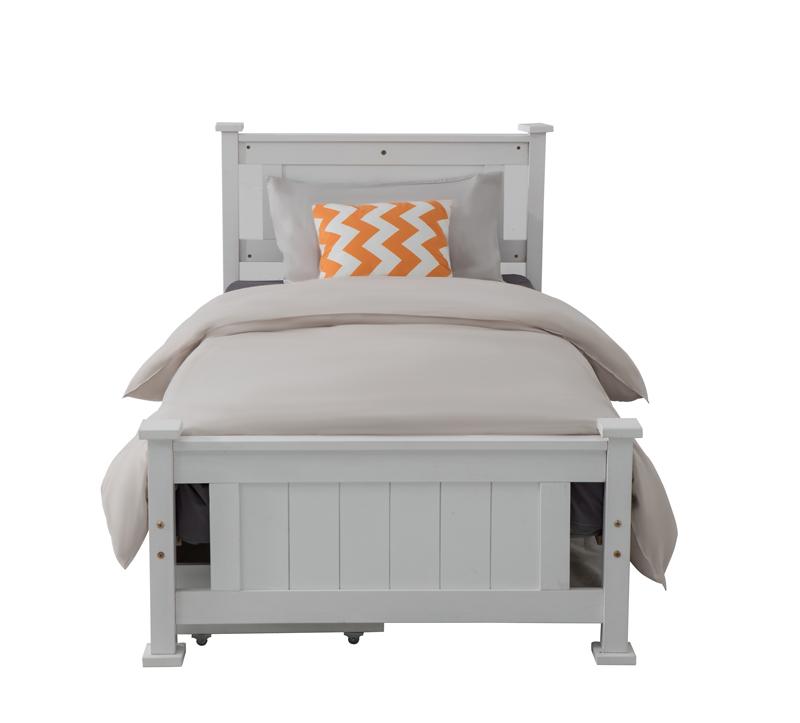 Single Solid Pine Timber Bed Frame &#8211; White